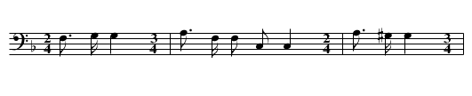 Snake Dance Song (b) - staff notation