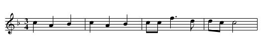 Snilo sie Marysi na lozeczku spiacej - staff notation