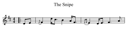 Snipe, The  - staff notation