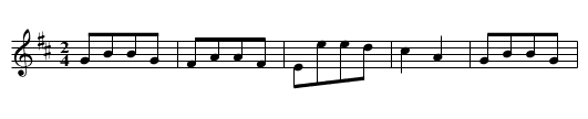 Snood, The - staff notation