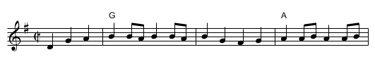 Snow Deer - staff notation