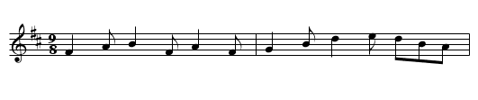 Snowy Path - staff notation