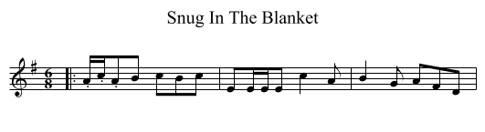 Snug In The Blanket - staff notation