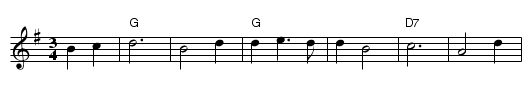 So Long - staff notation