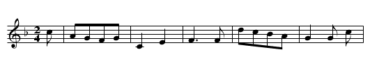 SO WUENSCH ICH IHR EIN GUTE NACHT - staff notation