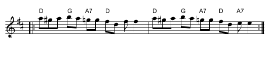 Şobolanul (D) - staff notation
