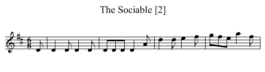 Sociable [2], The - staff notation