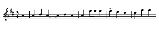Sofia vals - staff notation