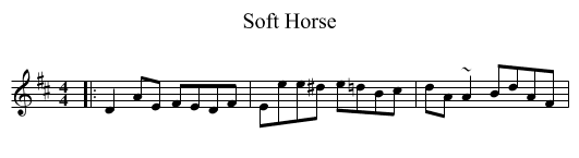Soft Horse - staff notation
