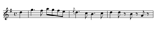 SOLDIER'S ADIEU - staff notation