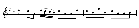 Soldier's Dance after the Battle - staff notation