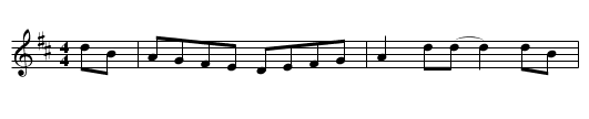Soldiers joy (Shetland) - staff notation