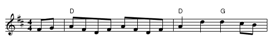 Soldiers' Joy - staff notation