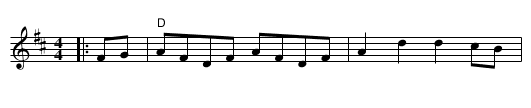 Soldiers' Joy - staff notation