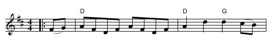 Soldier's Joy - staff notation