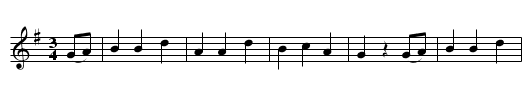 Some Rival has Stolen my True Love away - staff notation
