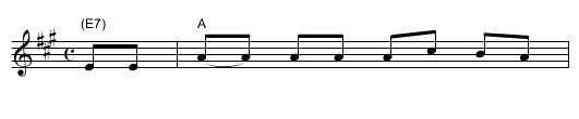 Somebody Waiting For Me   [A] - staff notation