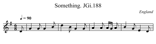 Something. JGi.188 - staff notation