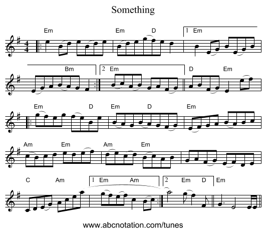 Something - staff notation