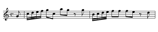 Sonata 6 - staff notation