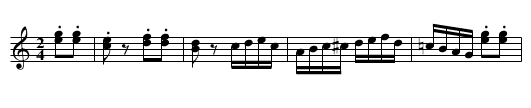 Sonata No. 15 in C major, K 545, mvmt. 3 - staff notation