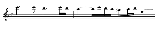Sonata Quarta in Three Parts - staff notation