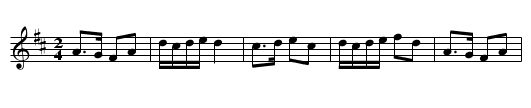 Sonderh&oslash;ning - staff notation