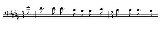 Song Concerning a Dream of the Thunderbirds - staff notation