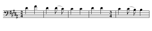 Song Concerning Iron Shirt - staff notation