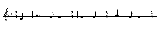 Song Concerning Mother Moon - staff notation