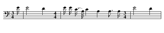 Song Concerning the Ghost Dance - staff notation