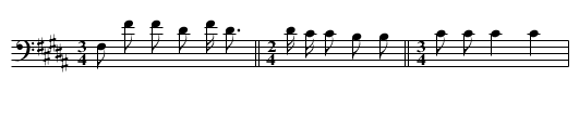 Song in Honor of John Grass - staff notation