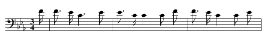 Song in Honor of Onihang - staff notation