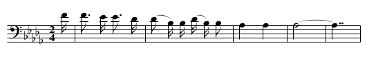 Song in Time of Danger - staff notation