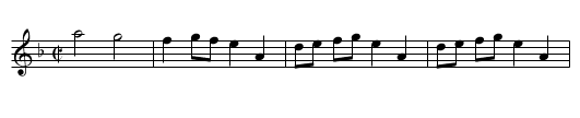 Song made upon a New Country Dance at, A  - staff notation