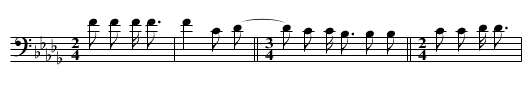 Song of Sitting Bull (b) - staff notation