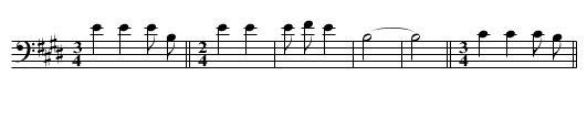 Song of the Fox Society (a) - staff notation