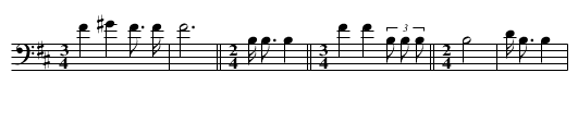 Song of the Grass Dance (a) - staff notation