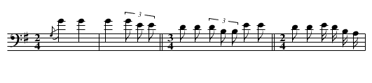 Song of the Grass Dance (b) - staff notation