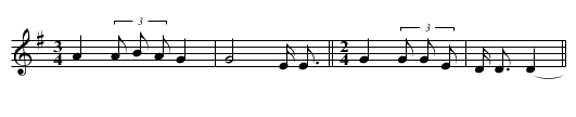 Song of the Grass Dance (d) - staff notation