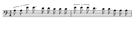 Song of the Moccasin Game (b) - staff notation