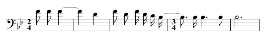 Song of the thunders - staff notation