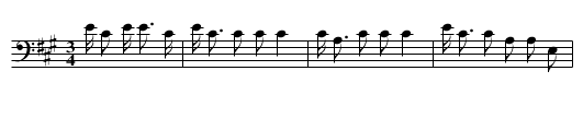 Song of the Warpath - staff notation