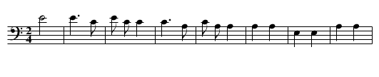 Song of Victory - staff notation
