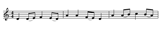 Song On Courtship - staff notation