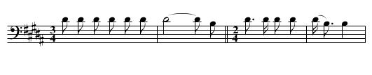 Song Preceding Treatment of Fractures - staff notation