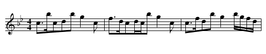 Song qing lang - staff notation