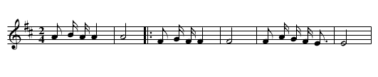 Song Sung after Raising the Sacred Pole (a) - staff notation