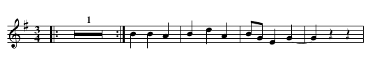 Song to the Moon - staff notation