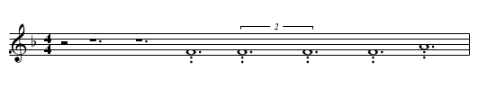 SongA from Sandy Wilber - staff notation